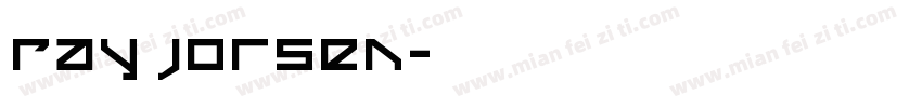 Ray jorsen字体转换